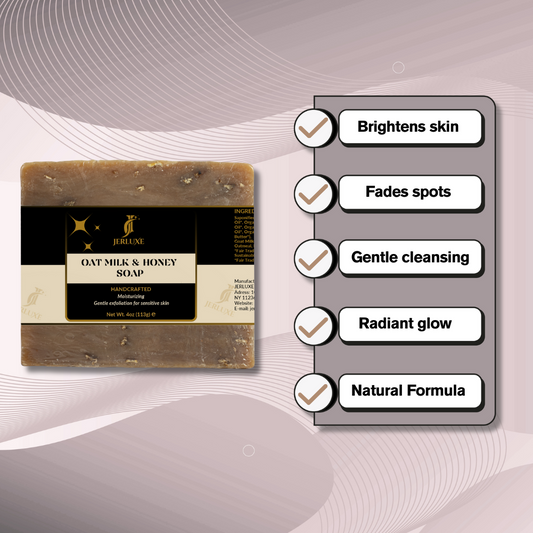 JERLUXE Oat Milk & Honey Soap