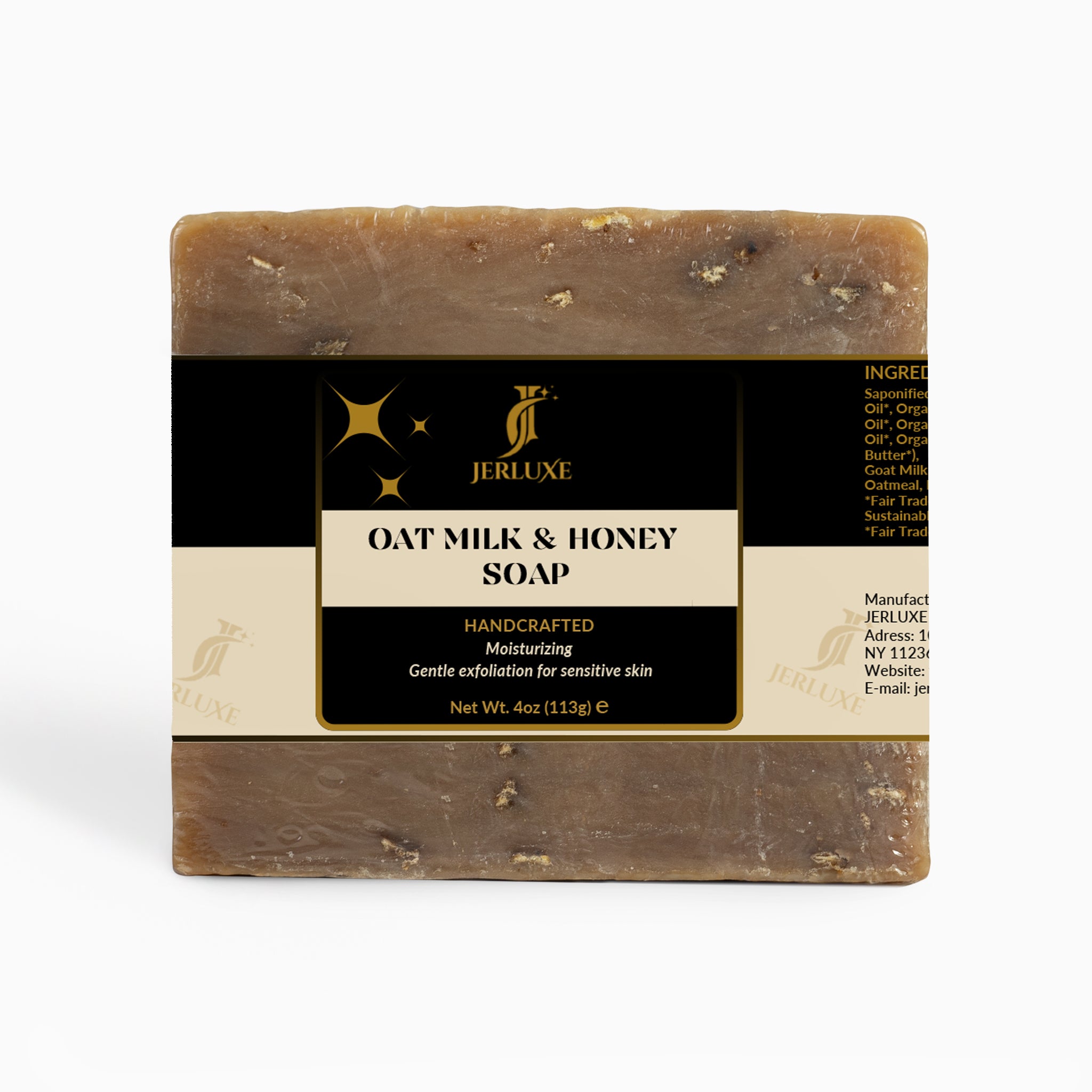 JERLUXE Oat Milk & Honey Soap